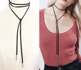 Leather Bow Choker - (Free shipping)