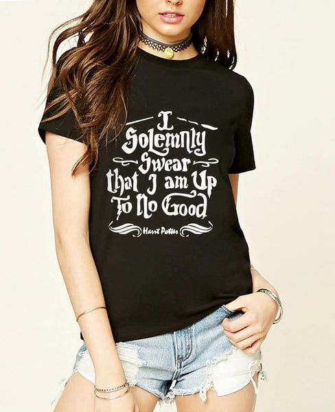 I Solemnly Swear that I am Up To No Good T Shirt ( Free Shipping)