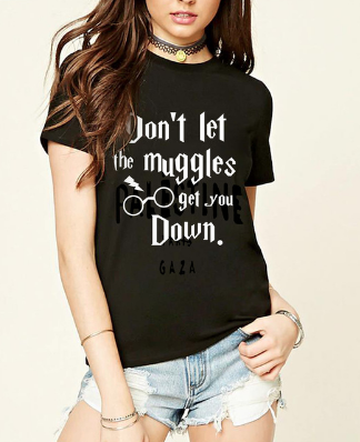 Dont Let Muggles Get You Down Tshirt ( Free Shipping)