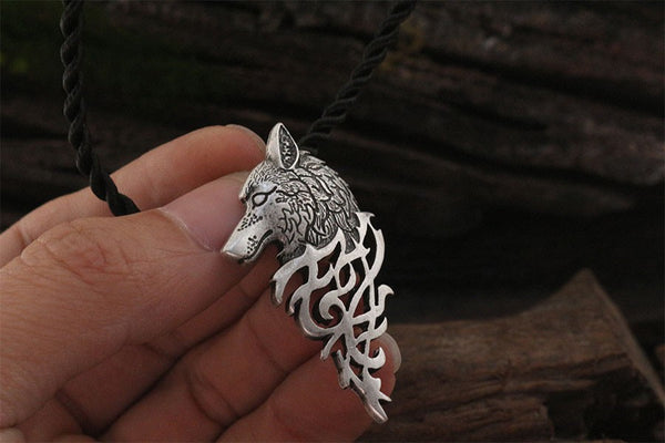 Viking wolf necklace