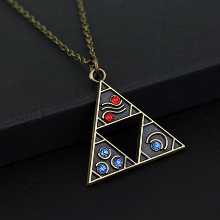 The Legend of Zelda Triforce Necklace- Triangle Otaku Pendant  (Free Shipping)