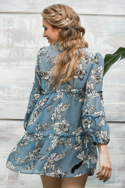 Boho floral Print Tassel  Dress (Free shipping)