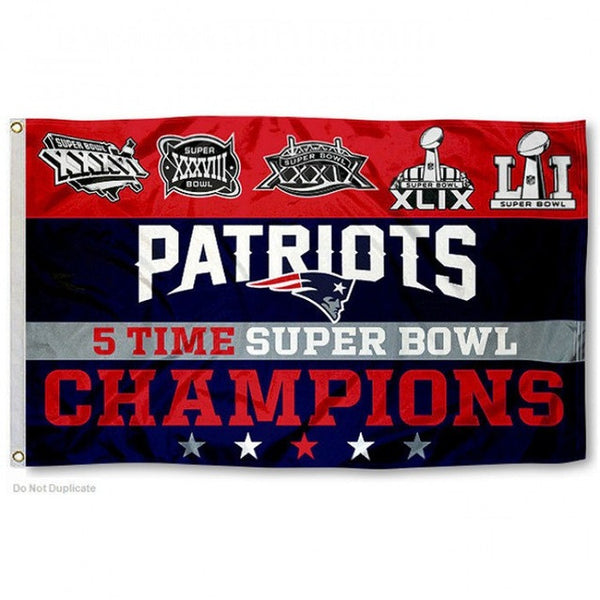 New England Patriots Super Bowl LI Champions Flags  (Free Shipping)