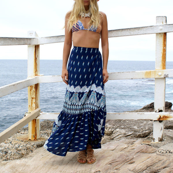 2017 style bohemian beach skirt