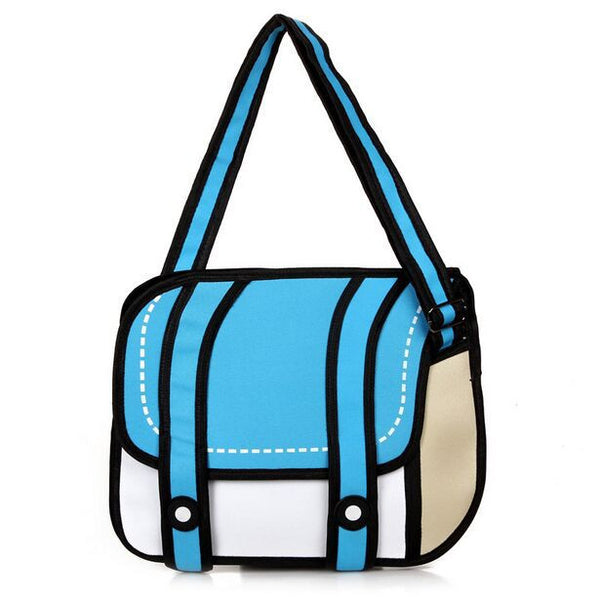 Cartoon Style 2d Shoulder Bag