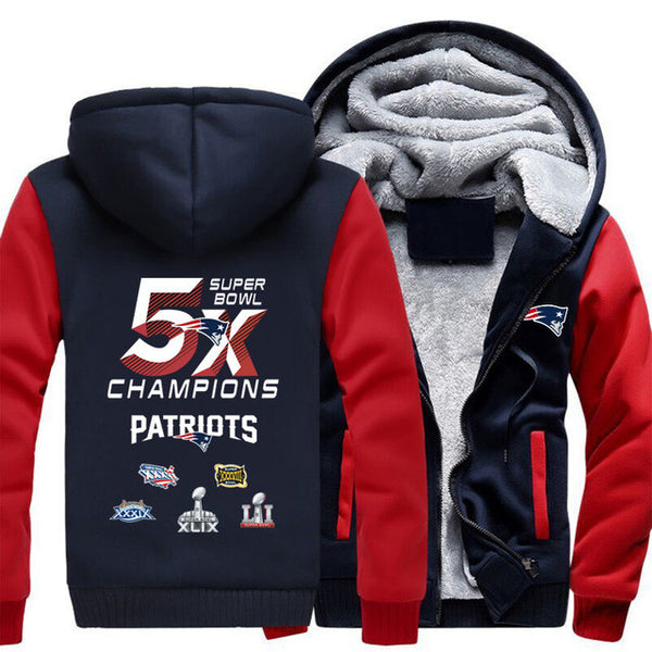 New England Patriots Jacket - 5 times champions (Free shipping)