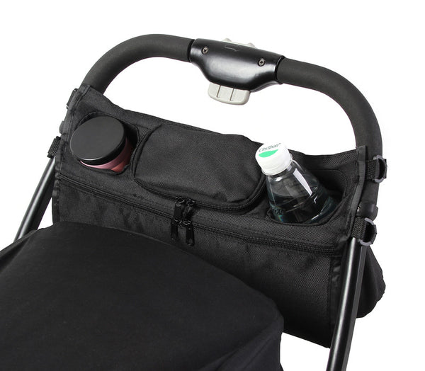 Baby Stroller Organizer Cooler and Thermal Bags Accessories - Black