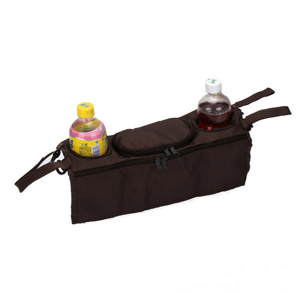 Baby Stroller Organizer Cooler and Thermal Bags Accessories - Black