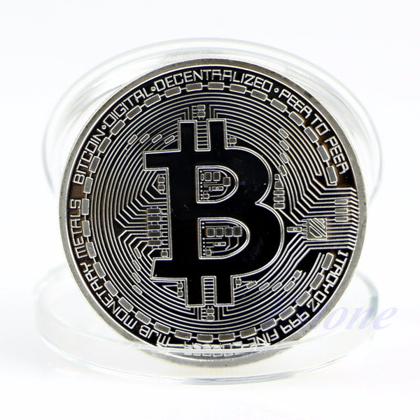 1 x Plated Bitcoin Coin Collectable