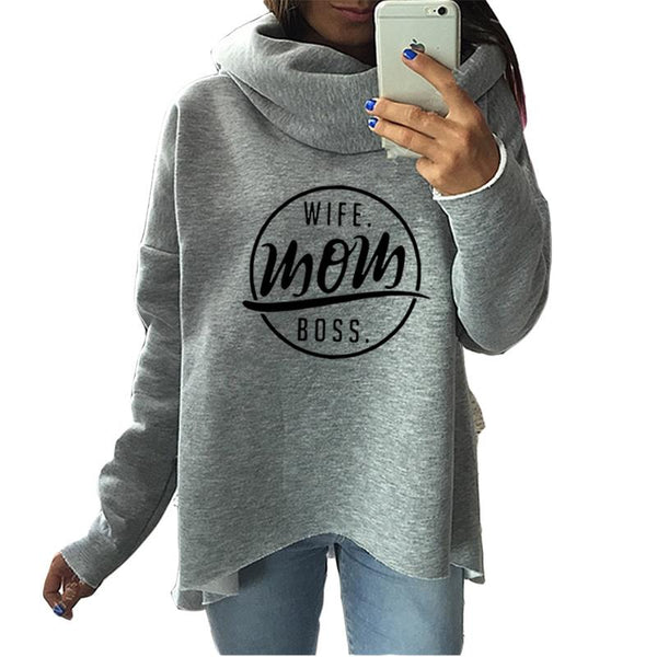 Mom Wife Boss hoodie (Free shipping)