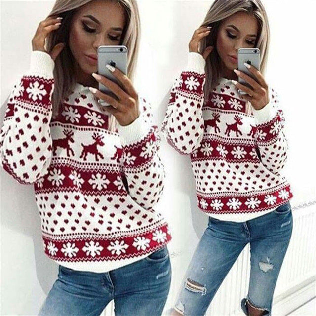 Ladies Ugly Christmas Sweater 001- (Free Shipping)