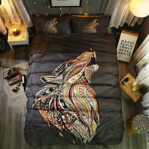 3d Wolf duvet cover set (Free Shipping)
