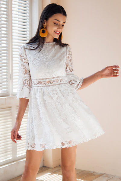 Hollow out lace dress ( AC09 )