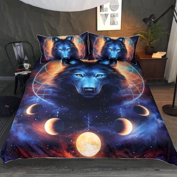Eclipse Wolf Dream Catcher Duvet Cover (Free Shipping)
