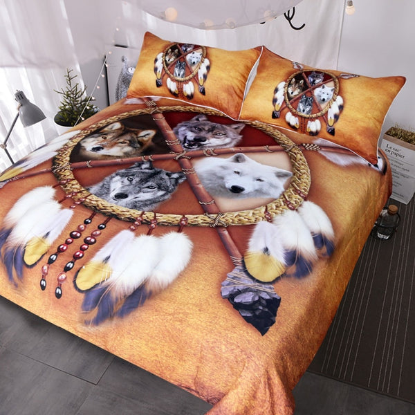 Wolves Dream Catcher Bedding Set (Free Shipping)