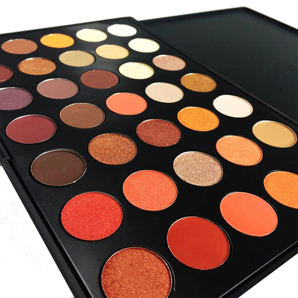 // 35 INTENSELY PIGMENTED, BUTTERY, WARM TONED EYE SHADOWS