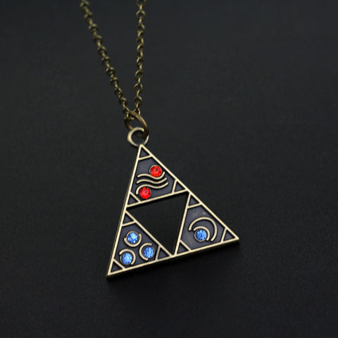 The Legend of Zelda Triforce Necklace- Triangle Otaku Pendant  (Free Shipping)